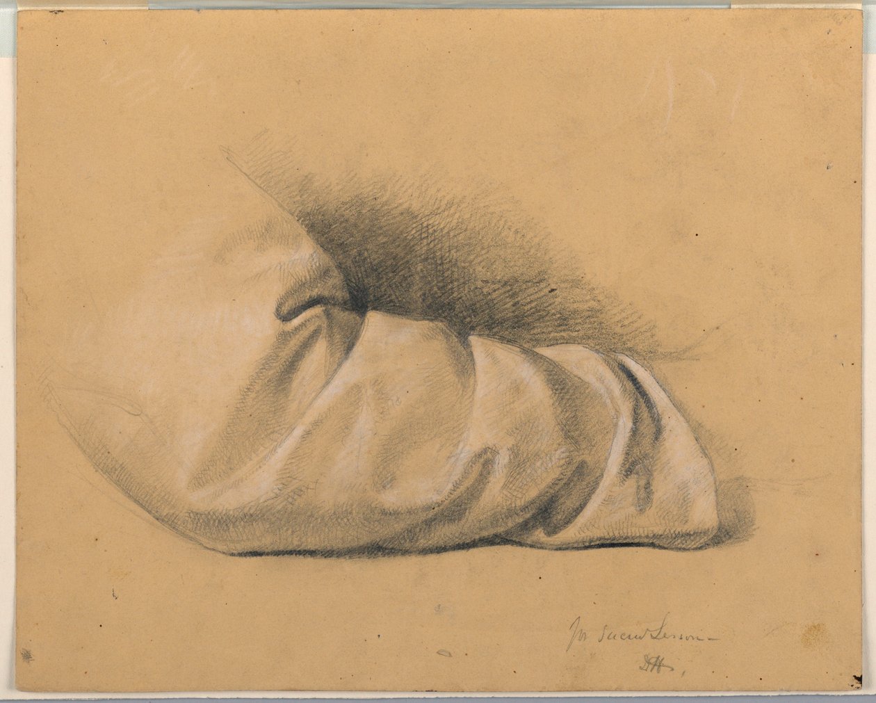Tekening, Studie voor "Heilige les", 1844 door Daniel Huntington