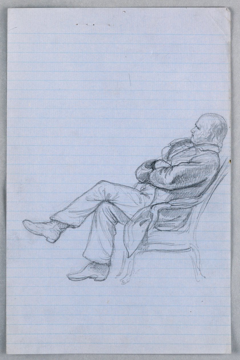 Tekening, Studie voor "Wetenschappelijke Groep", 1858 door Daniel Huntington