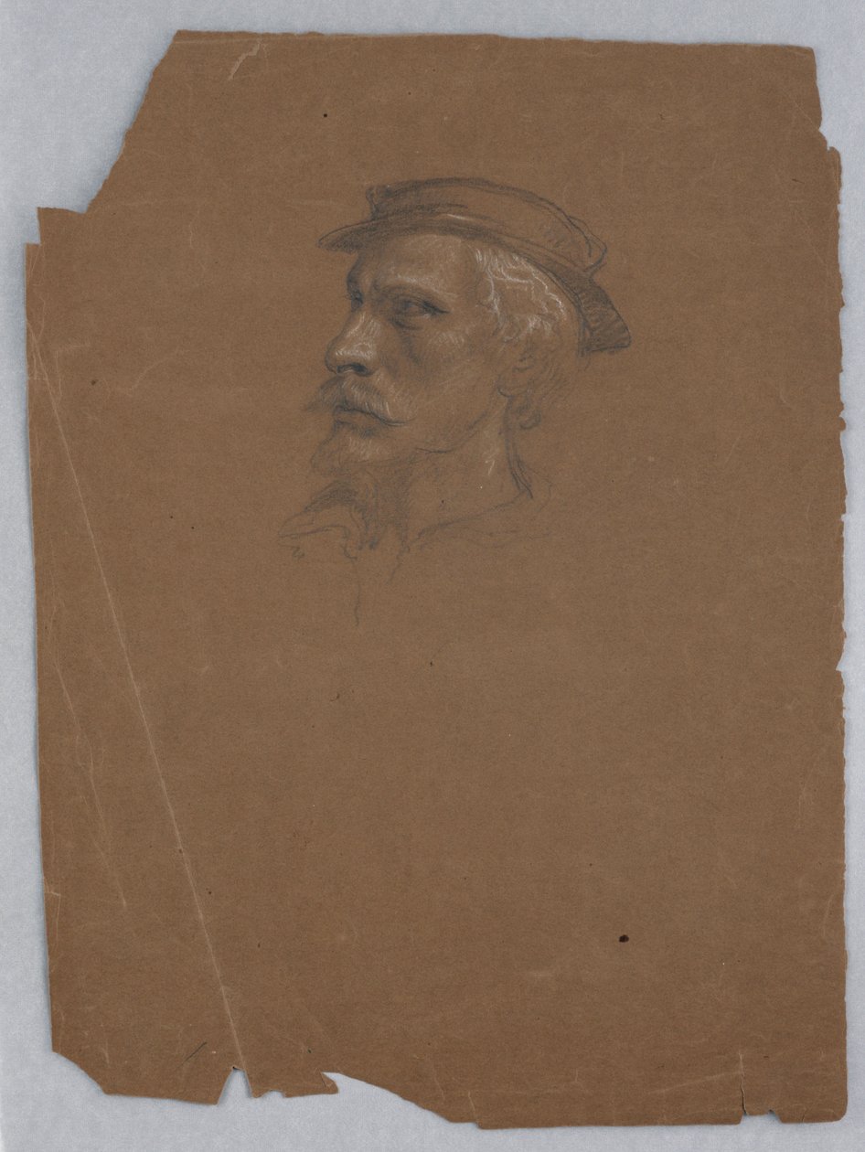 Tekening, Studie voor "Titiaan Tonen, 1872 door Daniel Huntington