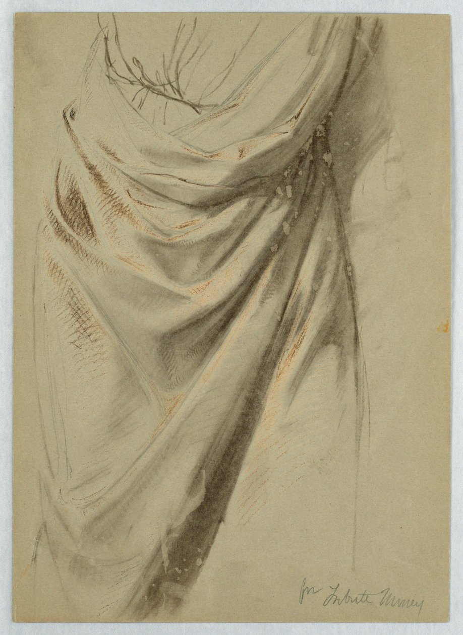 Tekening, Studie voor "Tribuutgeld", 1852 door Daniel Huntington