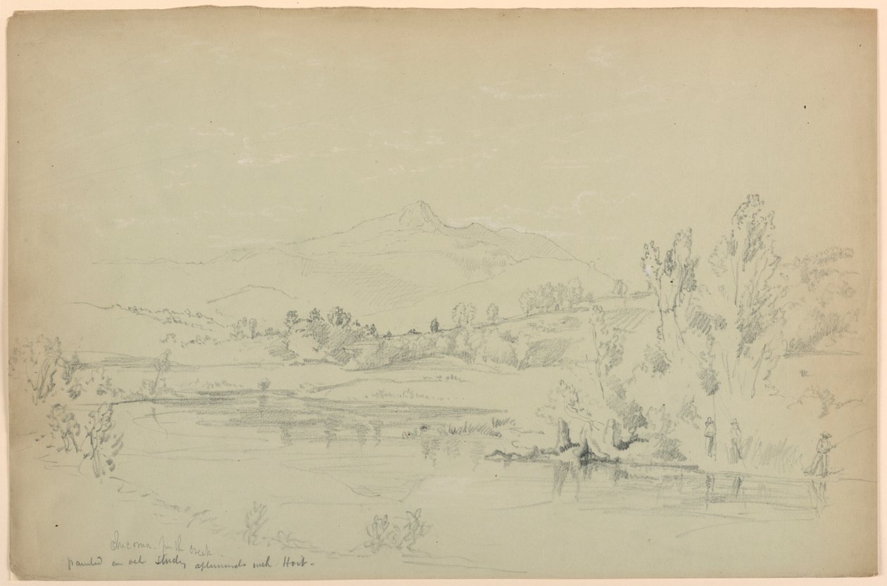 Mount Chocorua, vanaf de kreek door Daniel Huntington