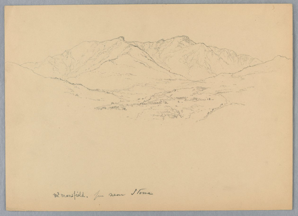 Mt. Mansfield vanuit de buurt van Stowe, Vermont door Daniel Huntington