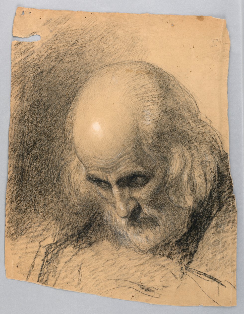 Studie voor "Een les in liefdadigheid" door Daniel Huntington