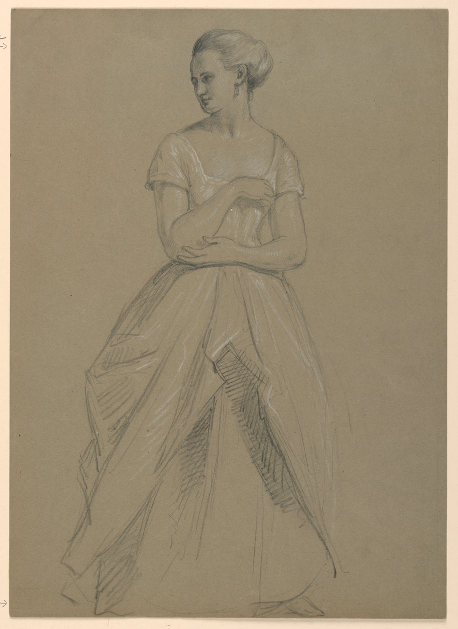 Studie van mevrouw Bingham voor "Het Republikeinse Hof" (Lady Washington