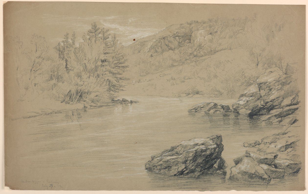 De Androscoggin-rivier bij Gorham, New Hampshire door Daniel Huntington