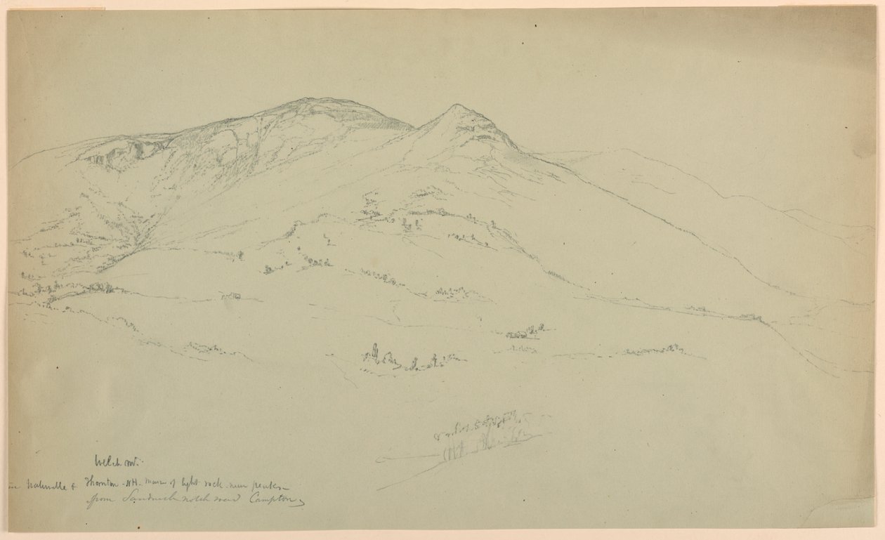 Welch Mountain in Waterville en Thornton, New Hampshire, vanaf Sandwich Notch Road, Campton door Daniel Huntington