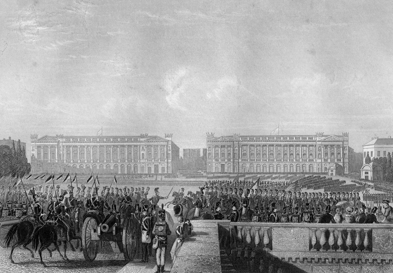 De intocht van de geallieerden in Parijs, 1815, ca. 1857 door Daniel John Pound