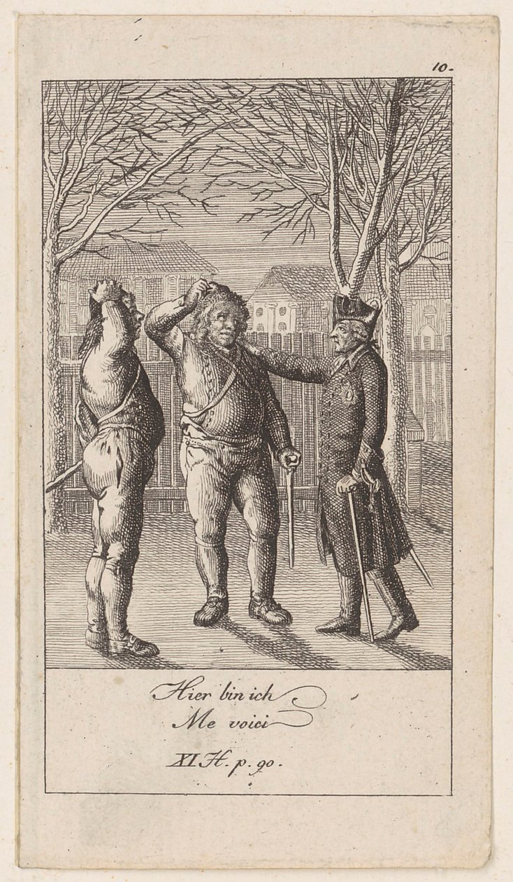 Blad 10 bij „Anekdotes en karaktertrekken van Frederik II, koning van Pruisen” door Daniel Nikolaus Chodowiecki