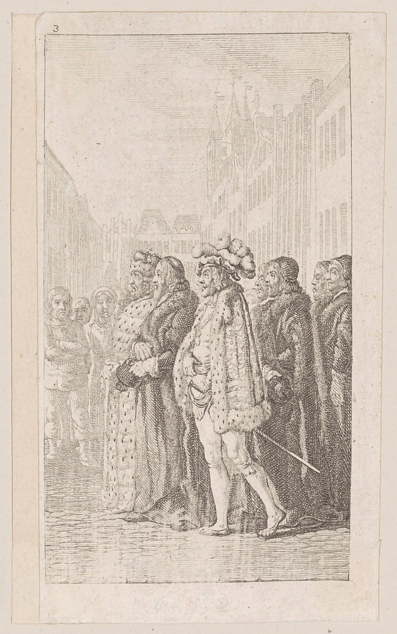 Blad 3 bij “Pruisisch-Brandenburgse staatsgeschiedenis”, tweede deel door Daniel Nikolaus Chodowiecki