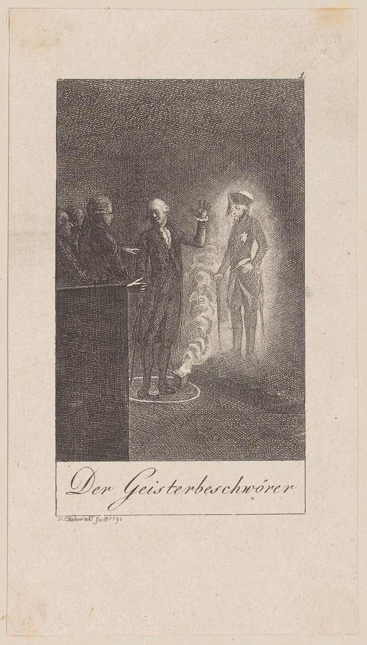 Blad 4 bij Knoblauchs „Taschenbuch für Aufklärer” door Daniel Nikolaus Chodowiecki