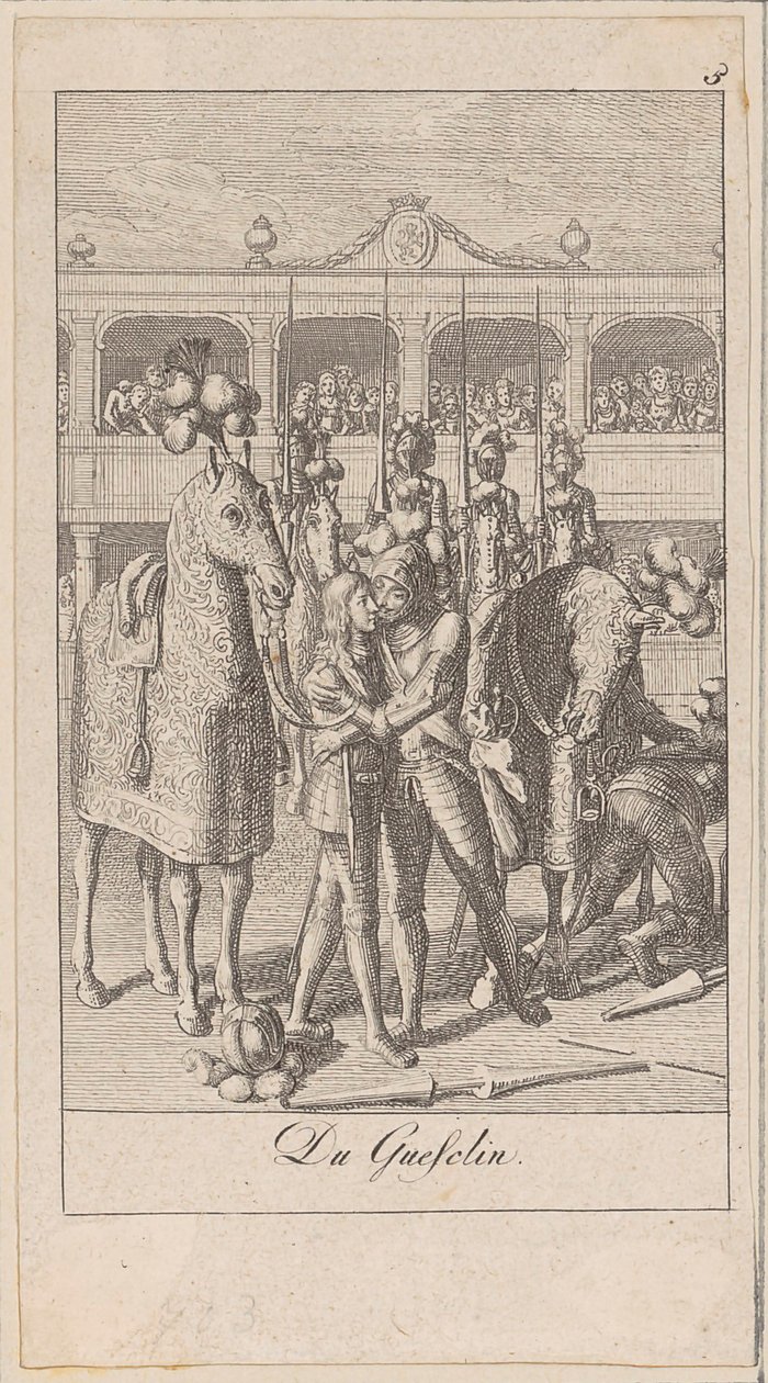 Blad 5 bij "Oude, middeleeuwse en moderne geschiedenis" door Daniel Nikolaus Chodowiecki