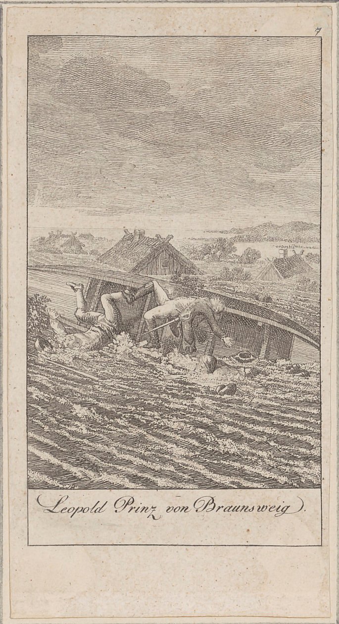 Blad 7 bij „Oude, middeleeuwse en moderne geschiedenis“ door Daniel Nikolaus Chodowiecki
