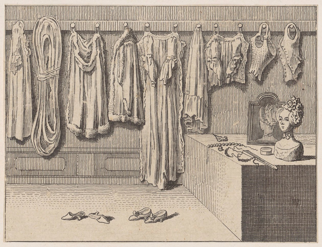 De meeste kledingstukken [afbeelding links, mannen, 1/2] door Daniel Nikolaus Chodowiecki