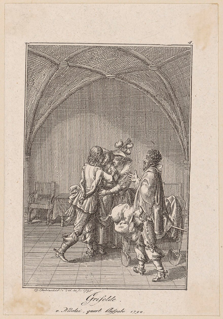 Griselde door Daniel Nikolaus Chodowiecki