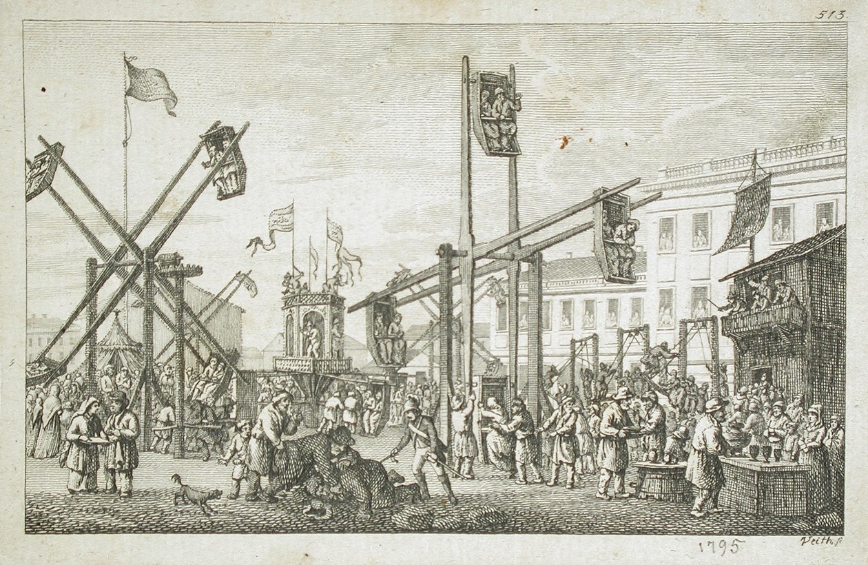 Illustratie voor Storchs "Schilderij van Petersburg" door Daniel Nikolaus Chodowiecki