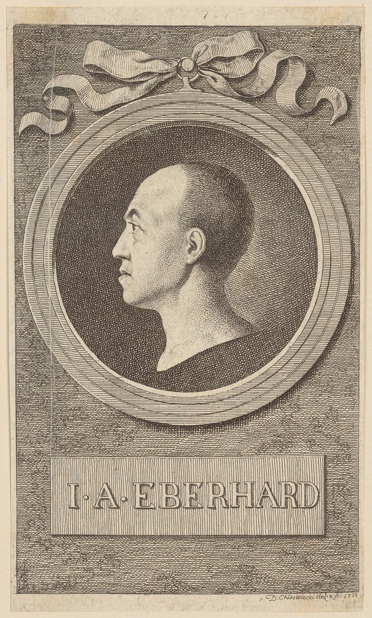 Portret van prof. J. A. Eberhard door Daniel Nikolaus Chodowiecki