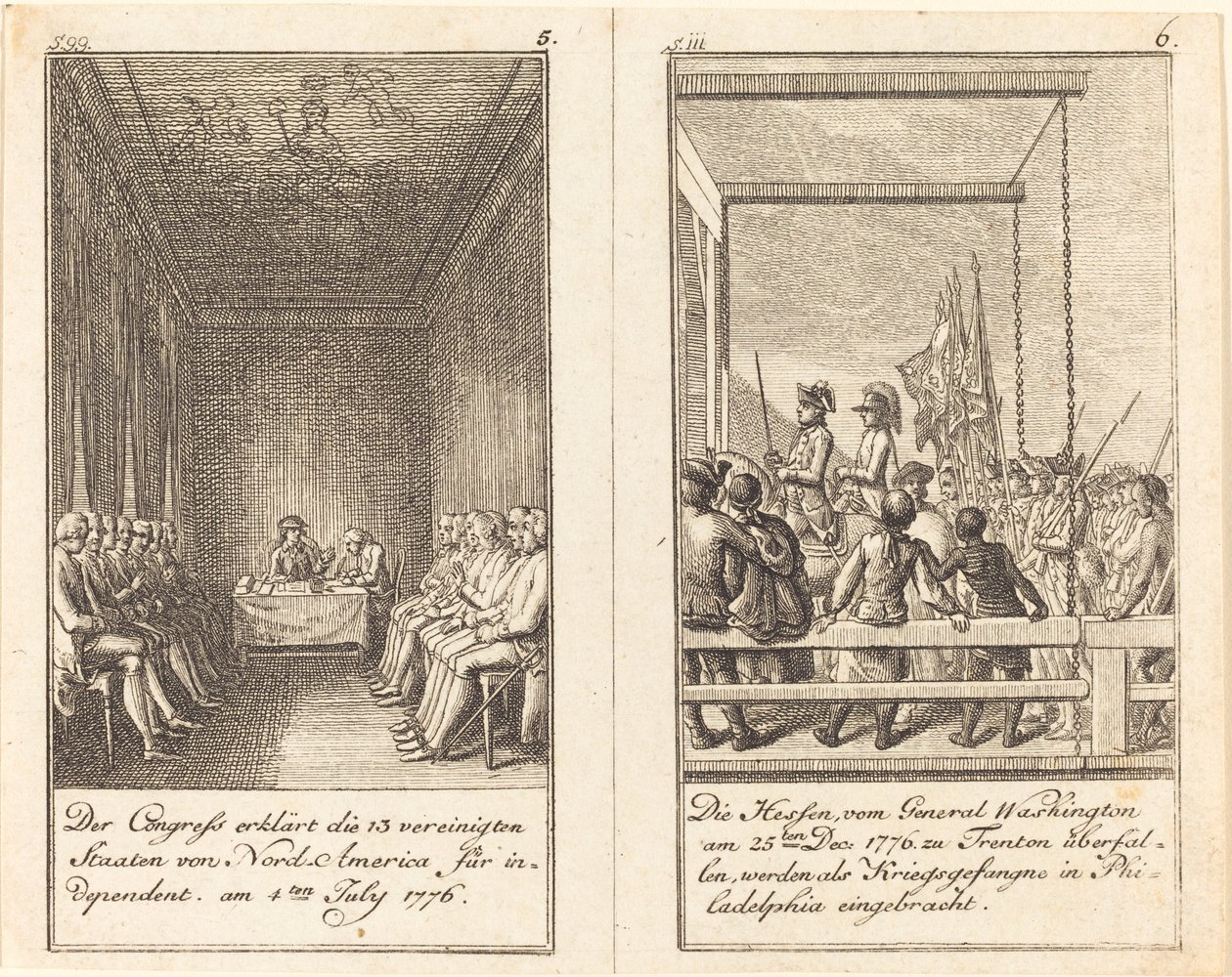 De Geschiedenis van de Verenigde Staten door Daniel Nikolaus Chodowiecki
