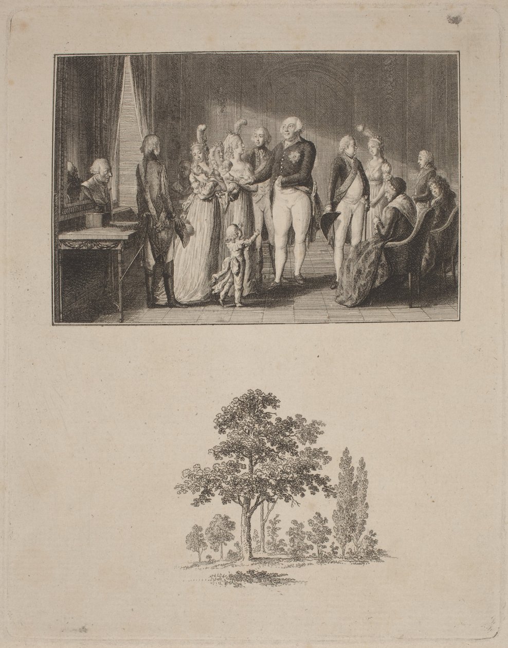 De Pruisische Koninklijke Familie door Daniel Nikolaus Chodowiecki