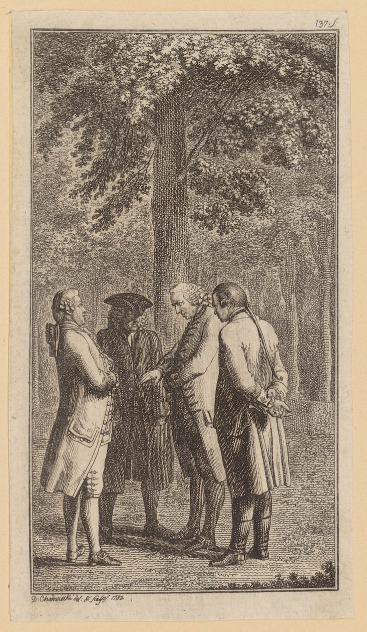 Titelgravure voor Eberhards «Amyntor» door Daniel Nikolaus Chodowiecki