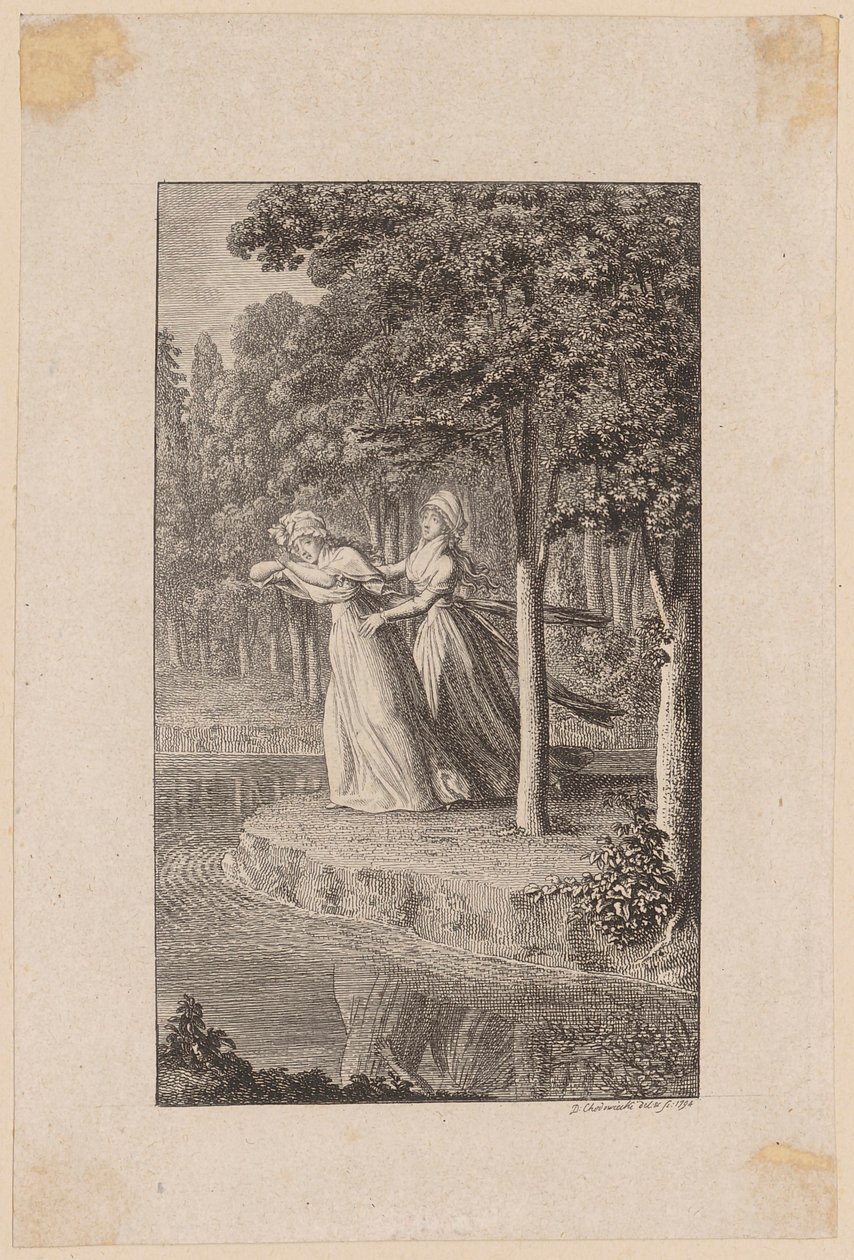 Kopergravure voor het tijdschrift „Leipziger Monatschrift“ uit 1794 door Daniel Nikolaus Chodowiecki