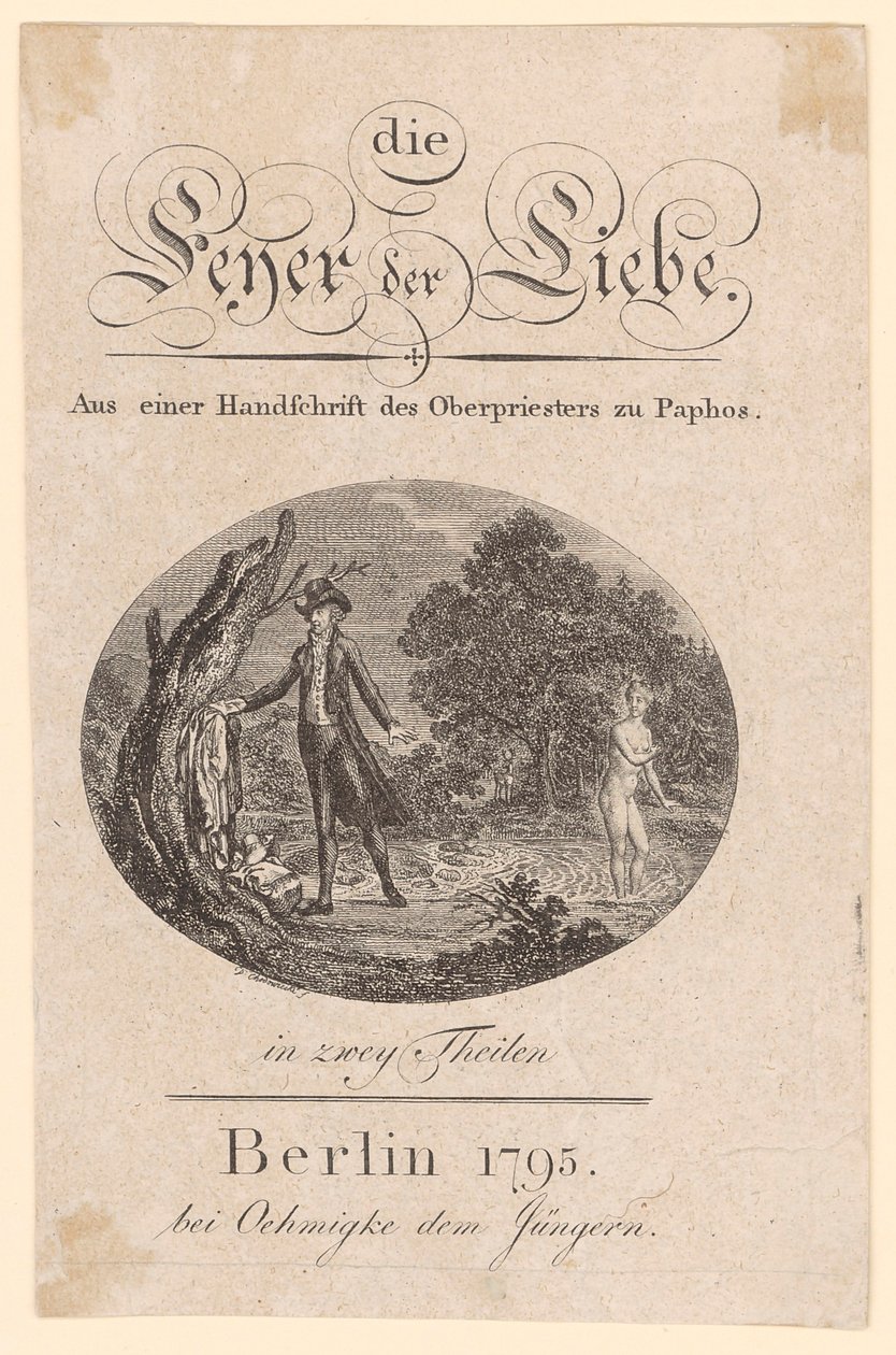 Titelillustratie bij „Feyer der Liebe“ door Daniel Nikolaus Chodowiecki