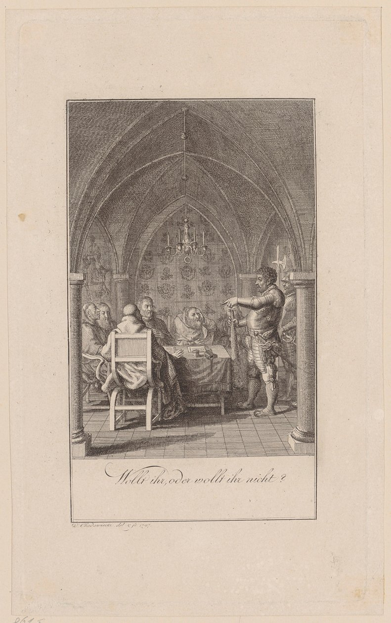 Willen jullie dat, of willen jullie dat niet door Daniel Nikolaus Chodowiecki