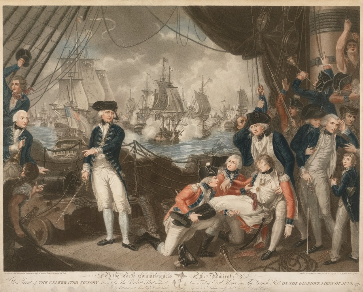 De beroemde overwinning ... op de glorieuze eerste juni 1794 door Daniel Orme