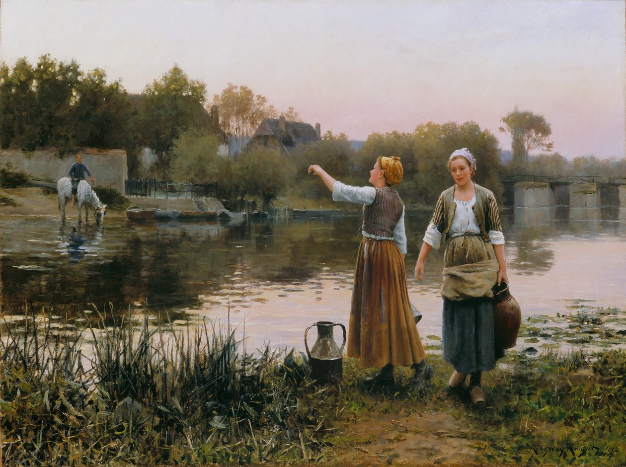 De Waterdragers door Daniel Ridgway Knight