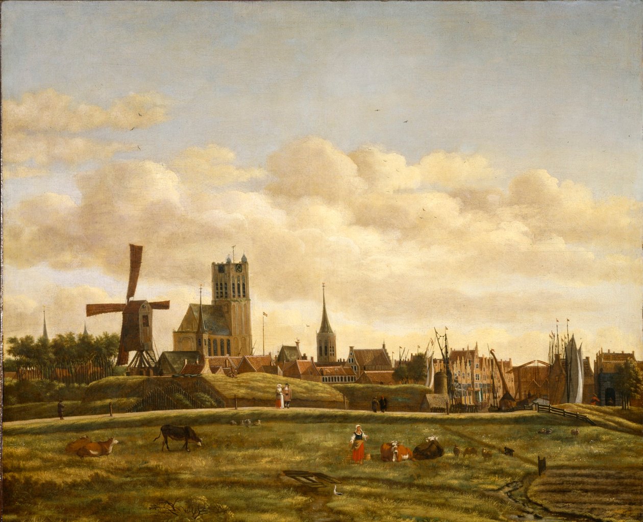 Uitzicht op Den Briel door Daniel Vosmaer