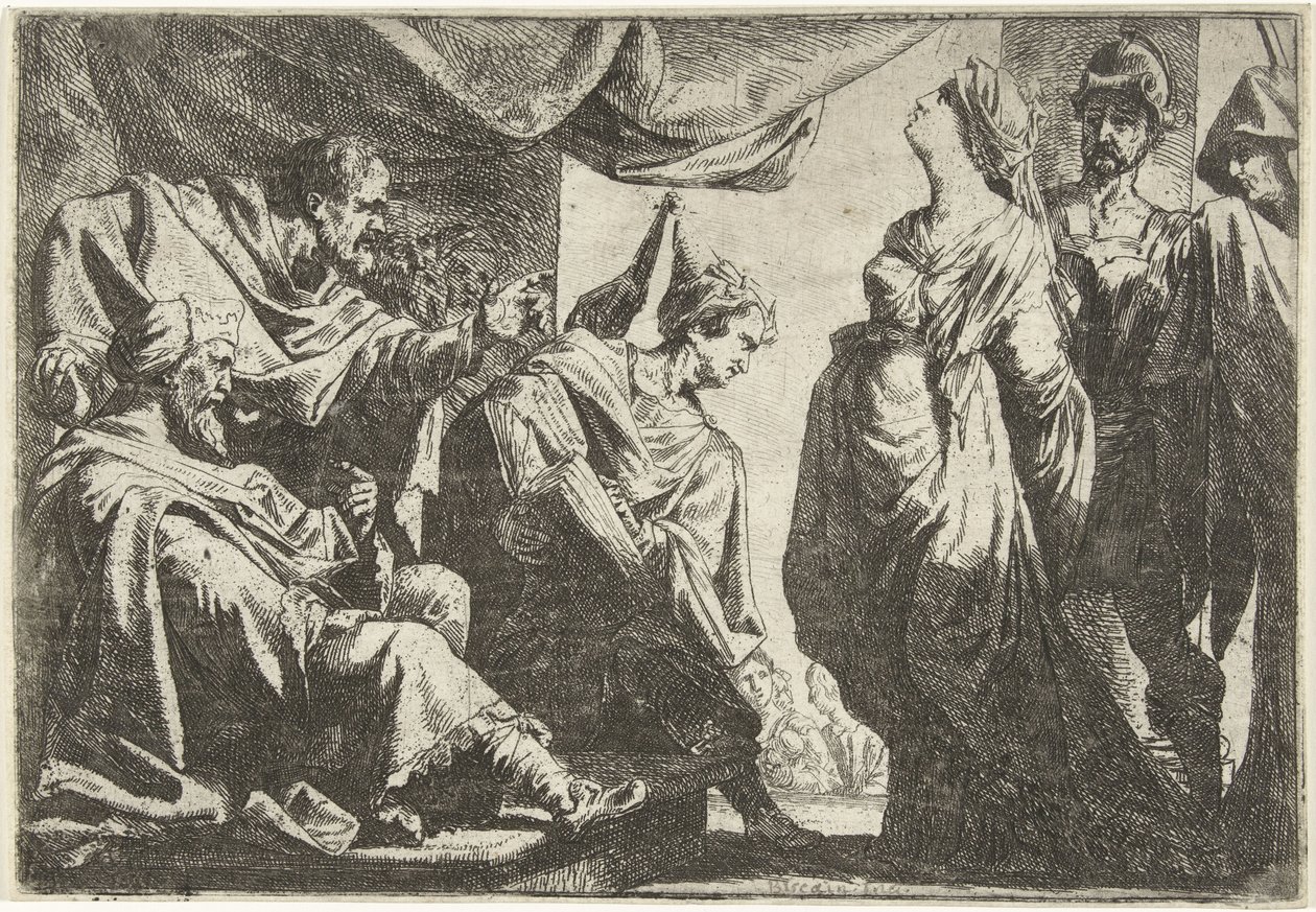 Susanna voor de rechters door Daniel van den Dyck