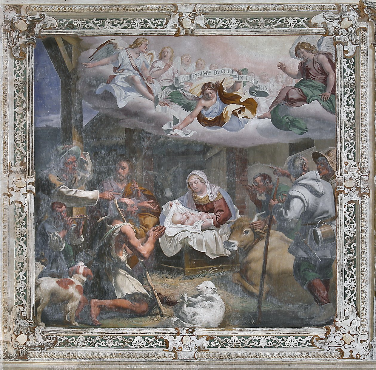 Aanbidding van de herders door Daniele Crespi