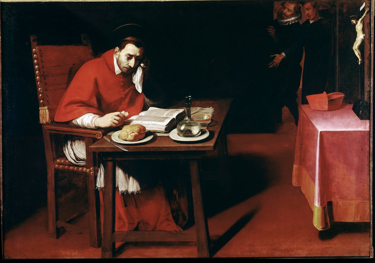 Weergave van Charles Borromeo, jong door Daniele Crespi