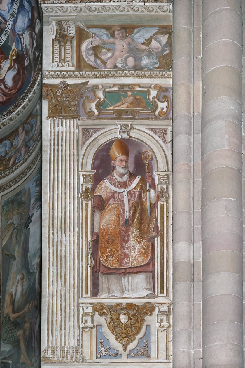 Sint Ambrosius door Daniele Crespi