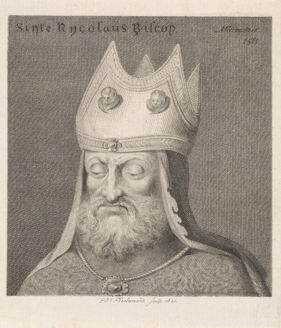 Portret van een bisschop door Daniël Veelwaard (I)