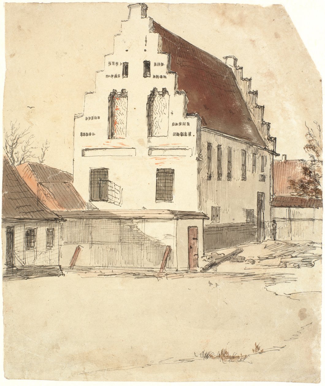 De grafkapel bij de Onze-Lieve-Vrouwekerk in Odense door Dankvart Dreyer