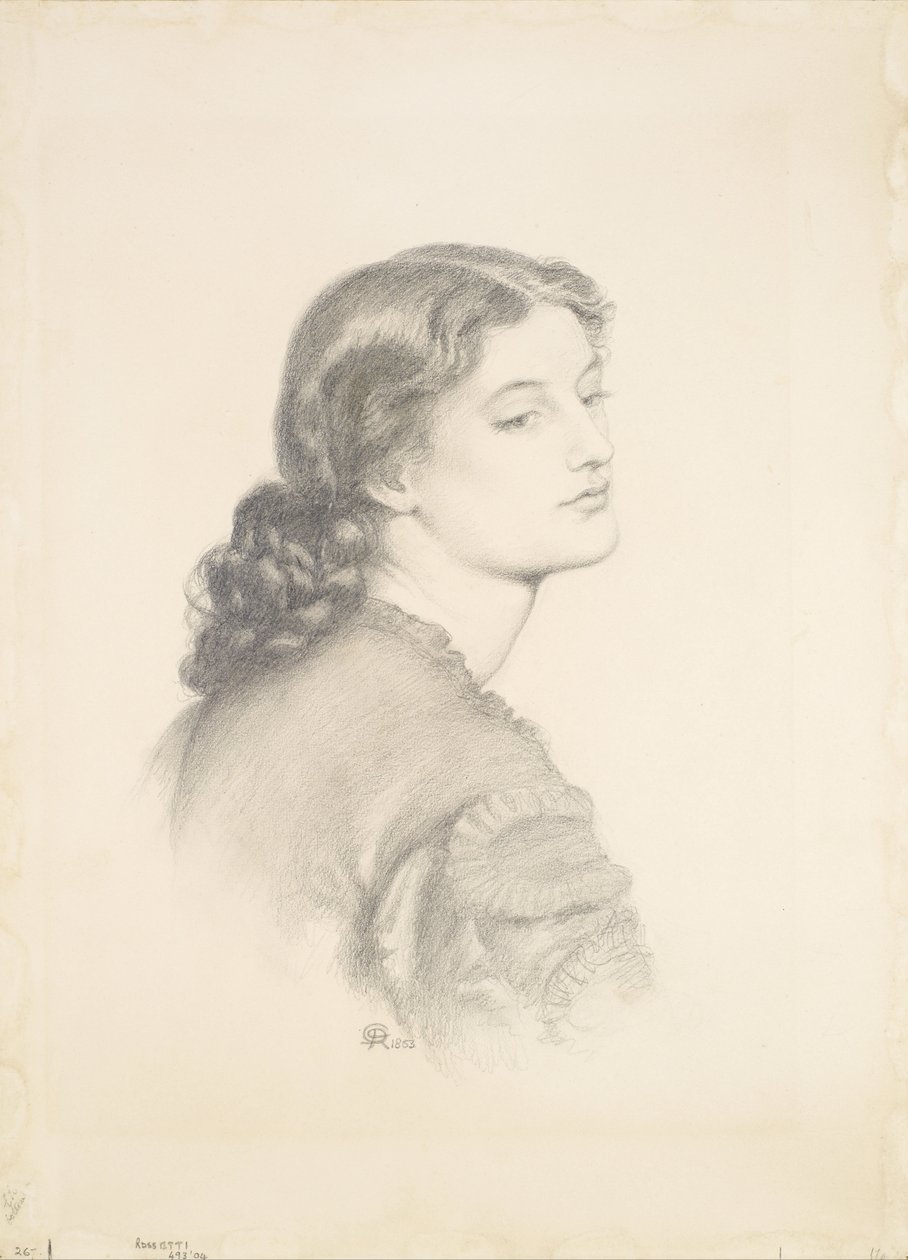 Portret van Ada Vernon door Dante Gabriel Charles Rossetti