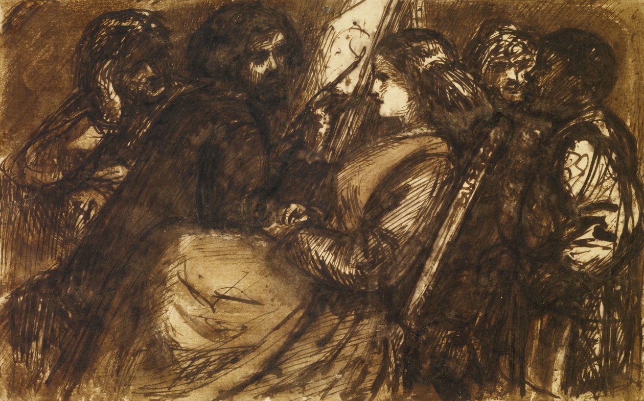 Giorgione Schilderij, c.1853 door Dante Gabriel Charles Rossetti