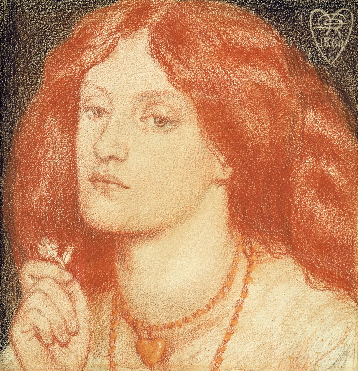 Portret van Elizabeth Siddal (1834-62) door Dante Gabriel Charles Rossetti