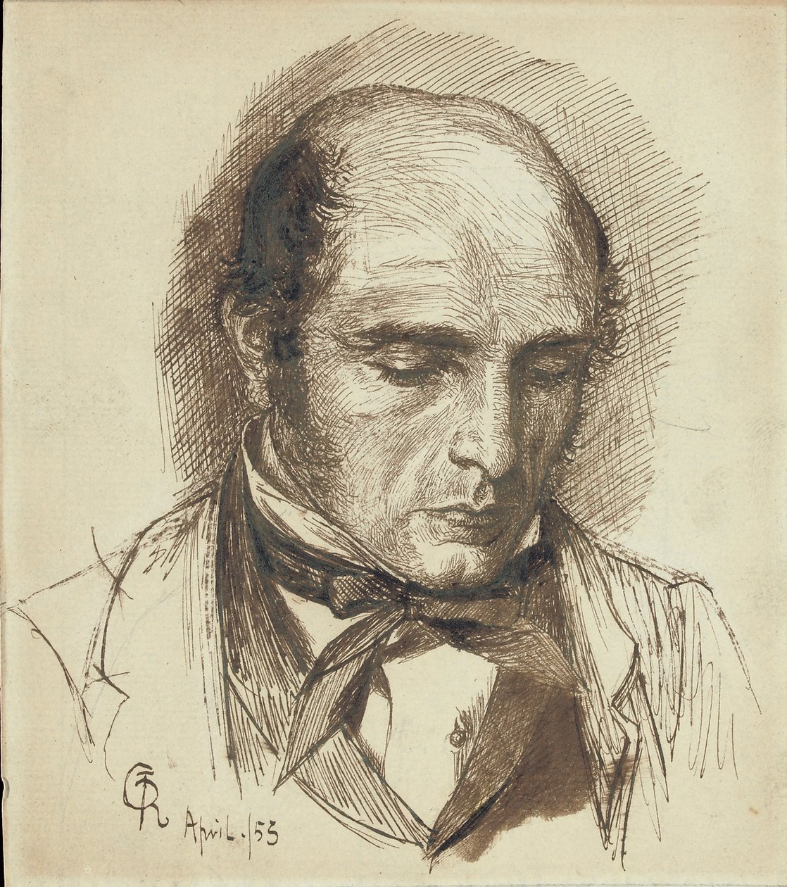Portret van Henry Polidori, 1953 door Dante Gabriel Charles Rossetti