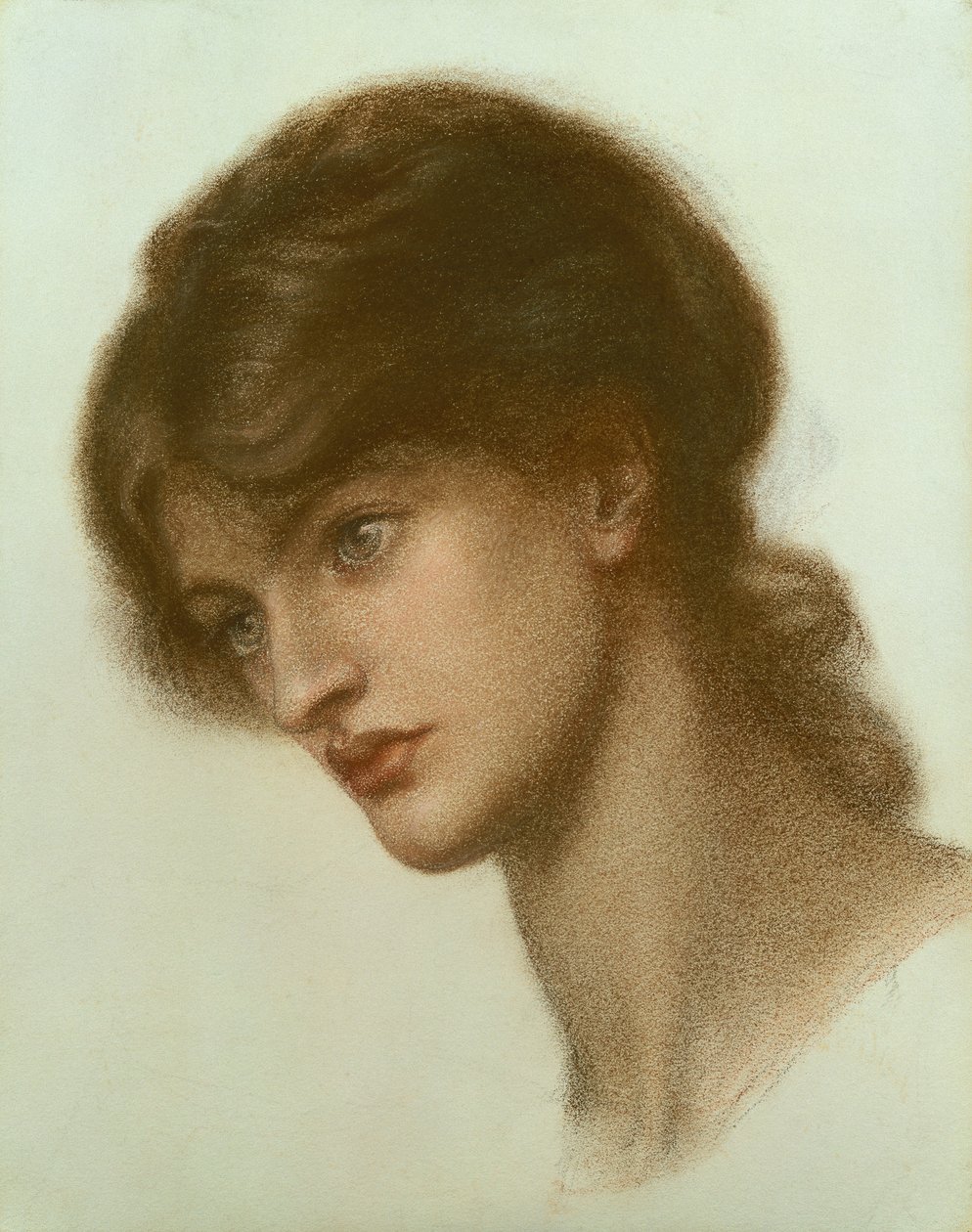 Portret van een dame door Dante Gabriel Charles Rossetti