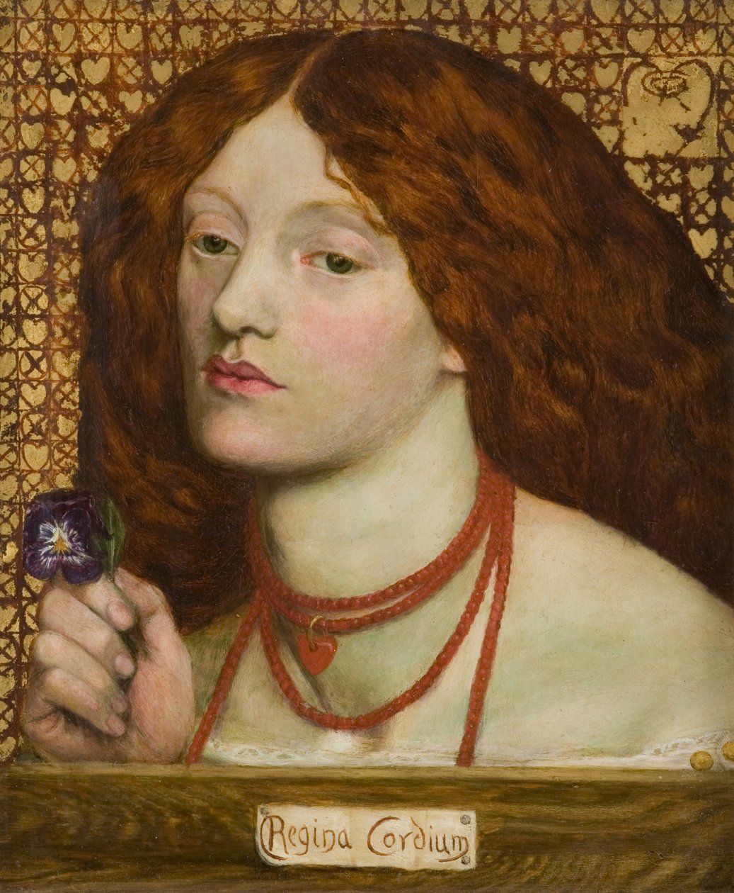 Regina Cordium (Koningin der Harten) door Dante Gabriel Charles Rossetti