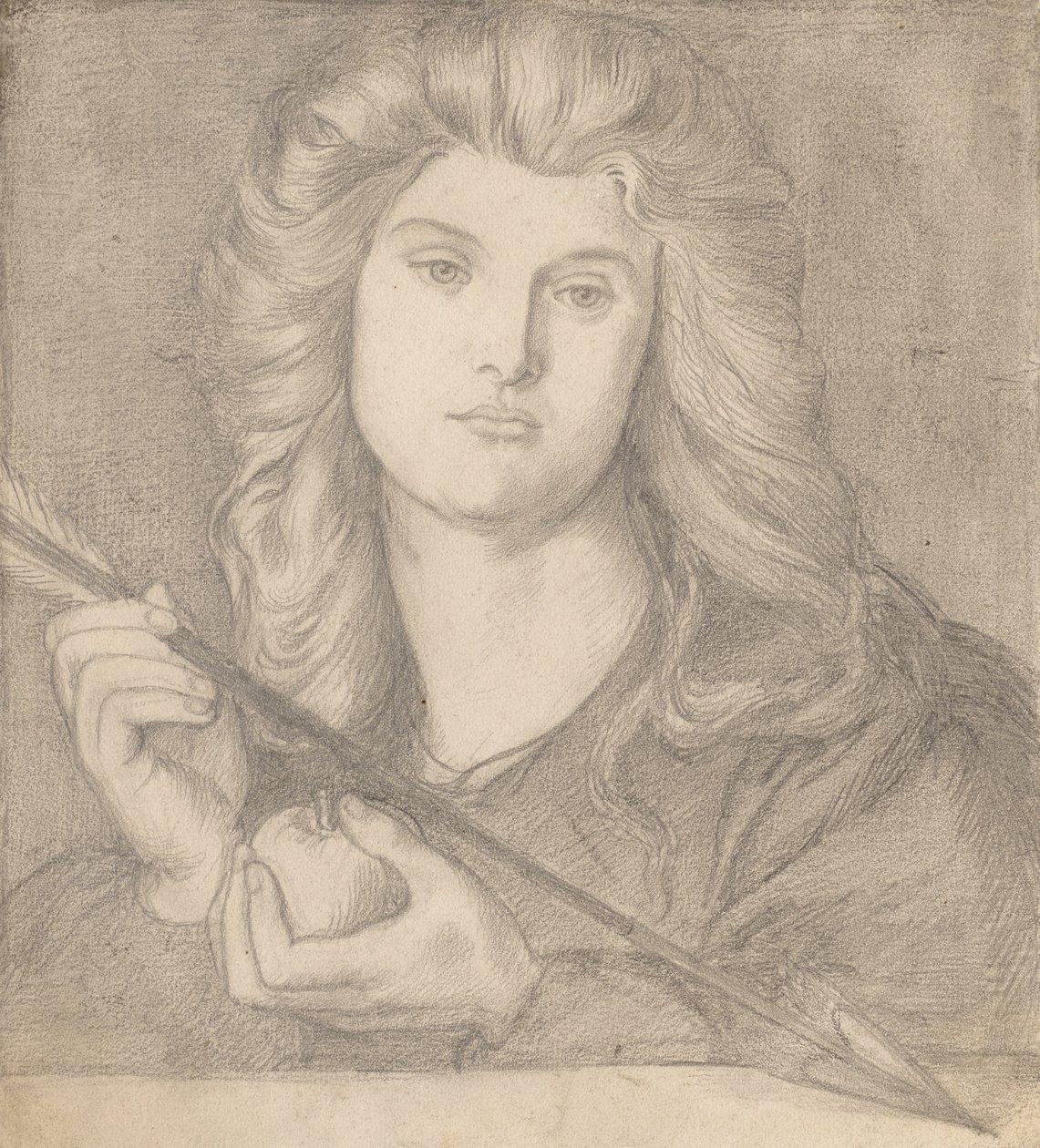 Studie voor Venus Verticordia door Dante Gabriel Charles Rossetti