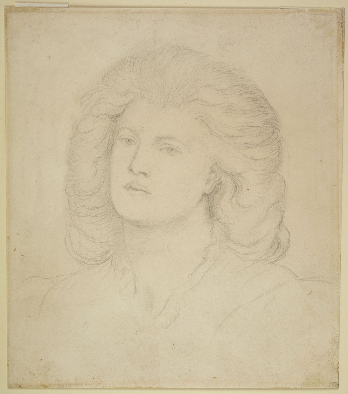 Hoofd van een vrouw door Dante Gabriel Rossetti
