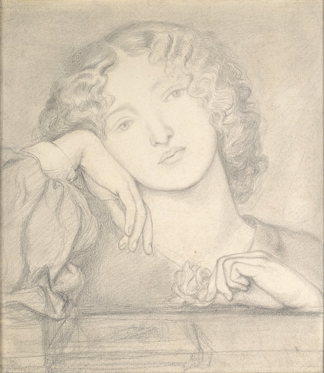 Monna Rosa, ca. 1860s door Dante Gabriel Rossetti