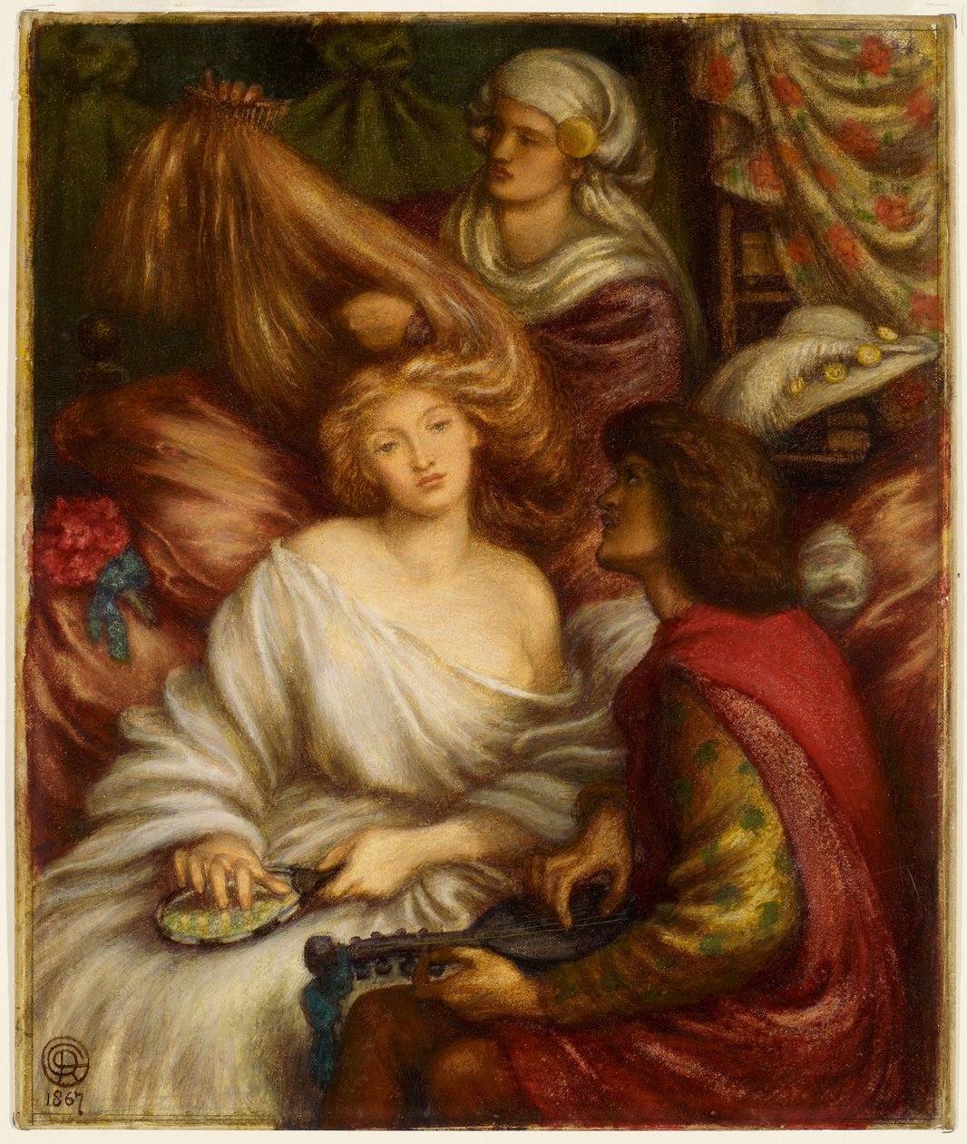 Ochtendmuziek door Dante Gabriel Rossetti