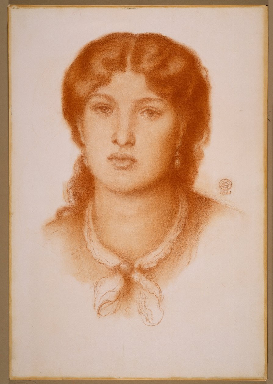 Portret van Fanny Cornforth door Dante Gabriel Rossetti