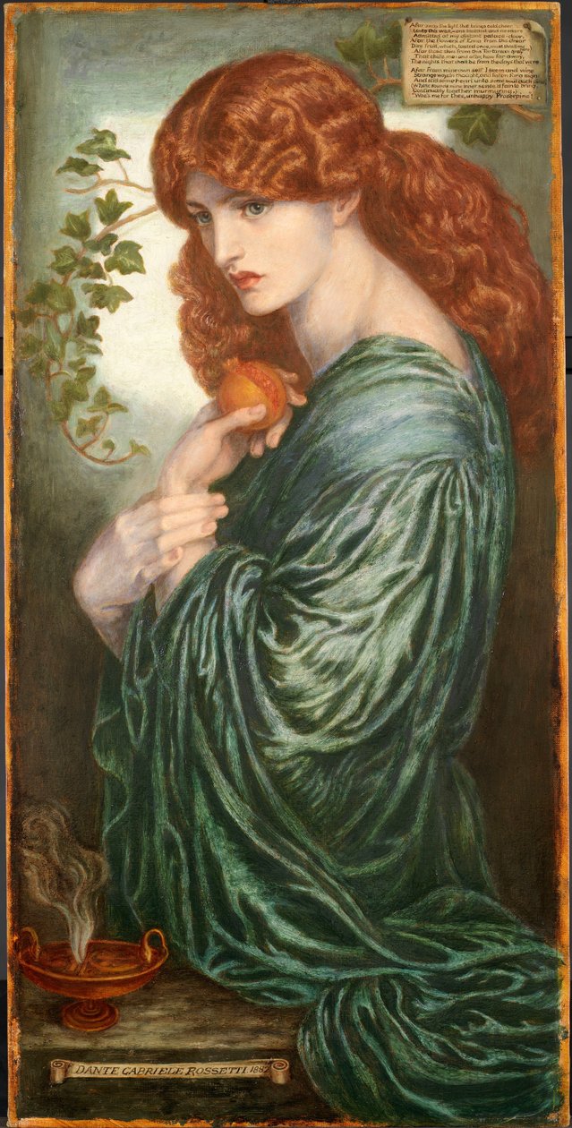 Proserpine door Dante Gabriel Rossetti
