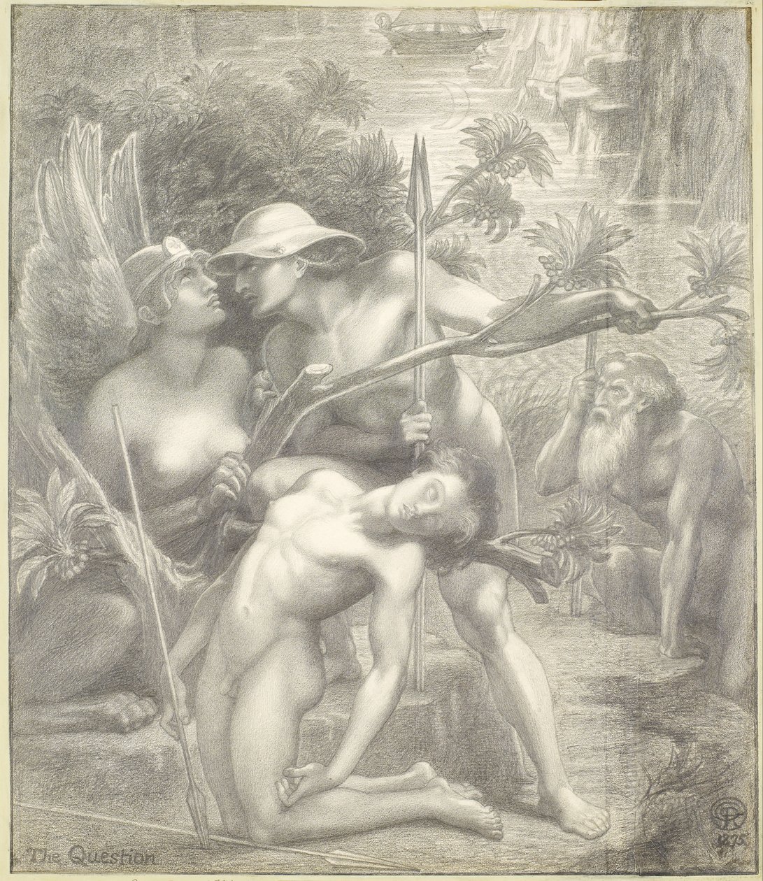 De vraag, de sfinx door Dante Gabriel Rossetti