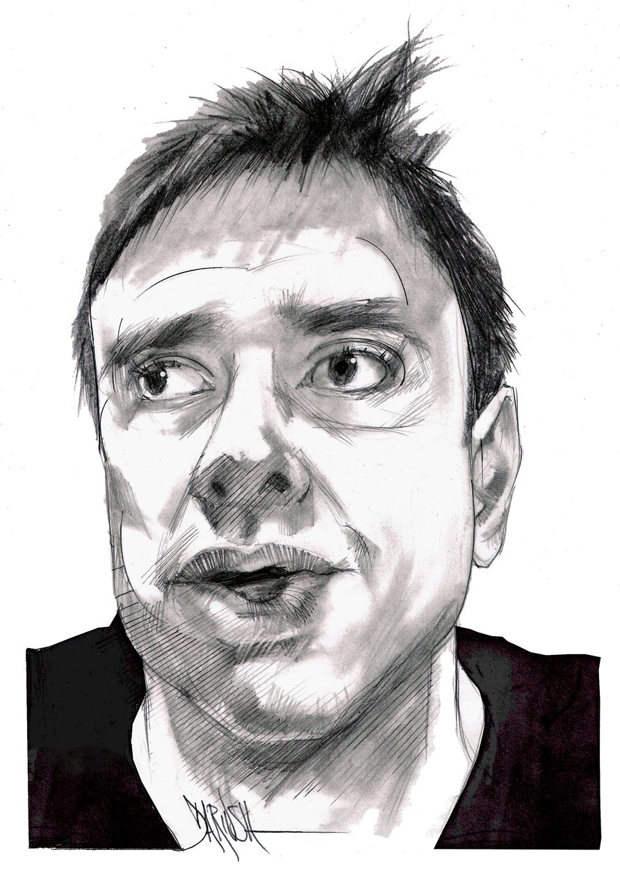 Alessandro Di Battista, 2023 (digitale kleurpotloodtekening) door Dariush Radpour