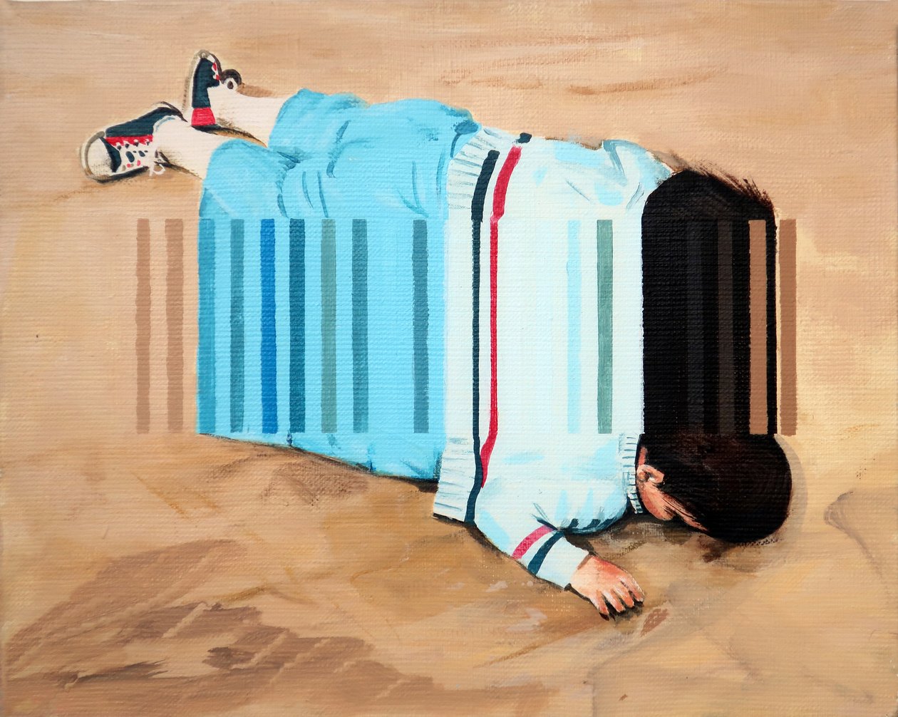 Beached, 2019 (acryl op doek) door Darren Coffield